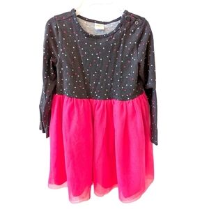 Gymboree Girls Dress Stylish Pink and Gray Kids Dress Cotton Size 5T